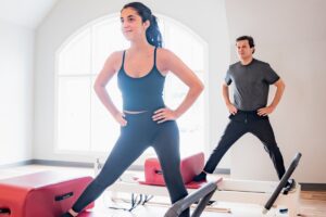  Ariella and thomas speedys in reformers pilates studio in DC