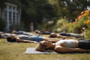 outside pilates day retreat